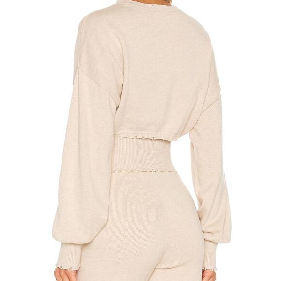 NWT n:philanthropy Set Weyland Crop Sweater and Faro Pant in Oatmeal color Sz - Picture 3 of 16